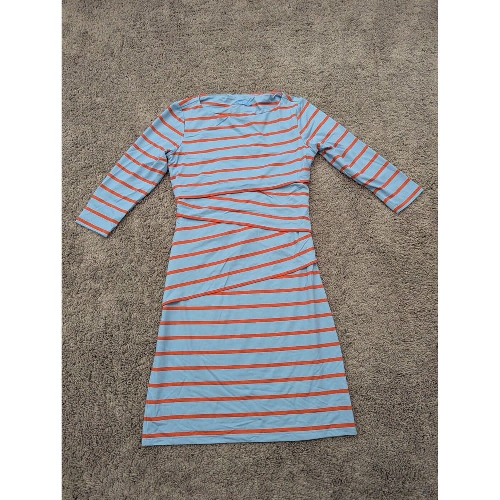 J McLaughlin Sweater Dress Womens Extra Small Blue Striped‎ Casual